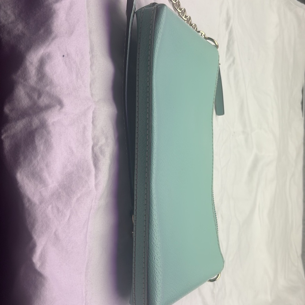 Kate Spade Aqua Leather Chain Wesslley Bag - Picture 5 of 5